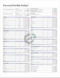 monthly budget planning excel template