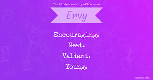 hidden meaning of the name envy namious
