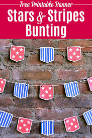 But this is both rustic and elegant. Diy Stars And Stripes Bunting With Free Printable Hello Little Home