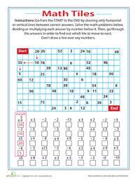 These math worksheets are great for any classroom. Tile Math Puzzle Worksheet Education Com