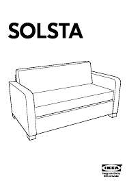 solsta sofa bed ransta dark gray