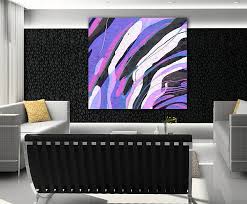 Purple Abstract Oil Painting Large