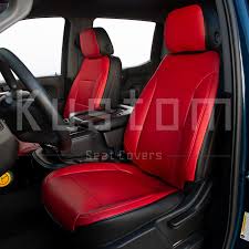 Red Artificial Leather Seat Cover Set