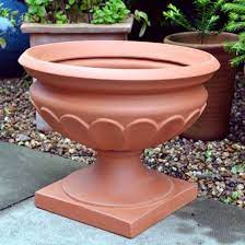 Terracotta Garden Urn With Pedestal