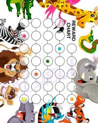 Zoo Animal Reward Chart For Kids Printable Instant Digital