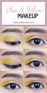 blue and yellow makeup ft bh cosmetics