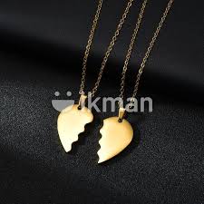brand new gold couple necklace in