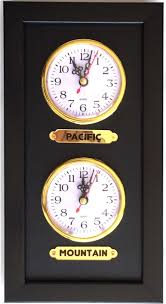 Black Wall Clock With 2 Labels