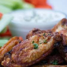 Deep fry chicken wings for approximately eight to 10 minutes in oil that's heated to 375 degrees fahrenheit. Air Fryer Buffalo Chicken Wings From Frozen A License To Grill