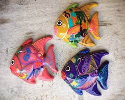 Mexican Pottery Fish Wall Hangings