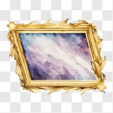 gold picture frame png free