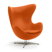egg chair orange luxe modern als