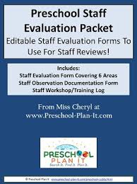 Preschool Teacher Evaluation