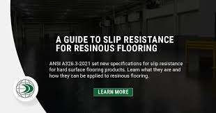 resinous flooring slip resistance