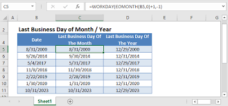 last business day of month year