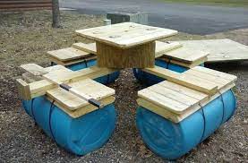 floating picnic table diy projects