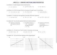 Solved Hw 2 2 1 Linear Functions And