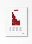 Perfect Idaho Golf Course Map Gift For Fans - Golf Course Prints