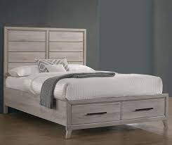 lennon gray panel queen storage bed