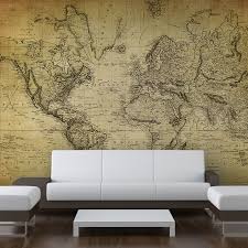 World Map Vintage Wall Art
