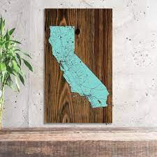 Map Wood Engraved Maps Wall Art