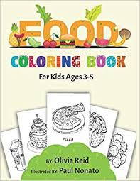 First day of kindergarten coloring page. Food Coloring Book For Kids Ages 3 5 Fun And Learning Coloring Pages For Toddlers And Preschoolers Large Print Children S Activity Book Reid Olivia Nonato Paul 9781698003191 Amazon Com Books