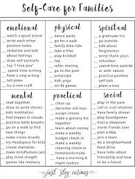 Download The Self Care For Families Checklist Family