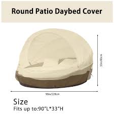 everso round patio daybed cover heavy