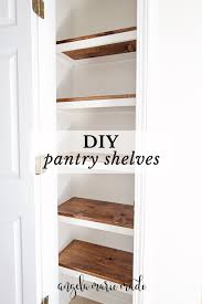 diy pantry shelves angela marie made