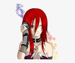 See more ideas about female anime hairstyles, art reference poses, art reference photos. Anime Hairstyles Female Color Pink And Black Evil Red Hair Girl Transparent Png 500x600 Free Download On Nicepng
