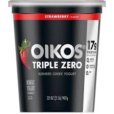 oikos strawberry triple zero blended