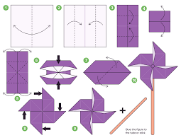 pinwheel origami scheme tutorial moving