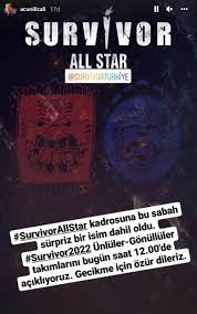 Acun Ilıcalı'dan Flaş Survivor All Star 2022 Ünlüler ve Gönüllüler  Paylaşımı: İşte Tüm Yarışmacılar - Medyafaresi.com Mobil