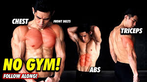 no equipment chest triceps abs