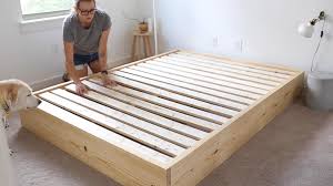 how to build an easy bed platform