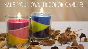 tricolor candles diy candles