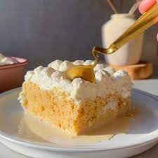 Chai Tres Leches Cake gambar png