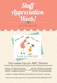 Staff Appreciation Week April 23 27 Matthew Whaley