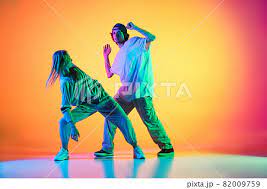 young dancers stylish emotive and