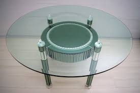 mirrored glass dining table