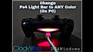 light bar color on ps4 controller pc
