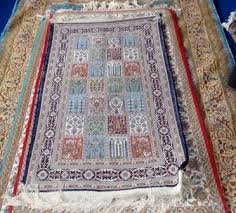 hand knotted kashmir pure silk carpet