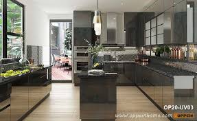 See more ideas about kitchen design, kitchen remodel, beautiful kitchens. High End Modern Kitchen Cabinet In Uv Lacquer Finish Op20 Uv03 Oppein The Largest Cabinetry Manufacturer In Asia