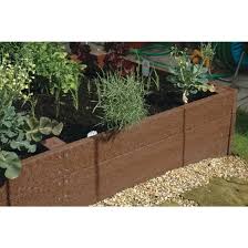 Recycled Plastic Raised Bed 2400 Brown