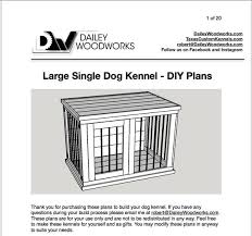 Diy Plans Large Single Dog Kennel