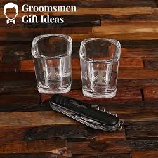 shot glass groomsmen gift set