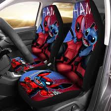 Deadpool Stitch Car Seat Covers
