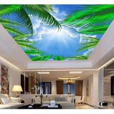 paper rectangular ceiling 3d wallpaper