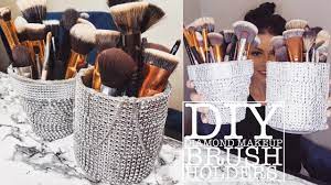 diy diamond makeup brush holders you