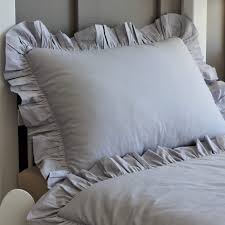 Bedding With Ruffles Grey Lu Pl